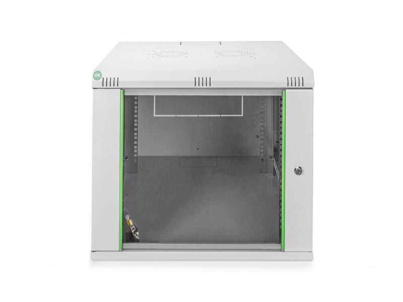 DIGITUS DN-19 09U-6/6-EC 9U Wall Mounting Cabinet 478x600x600mm color Grey (RAL 7035)