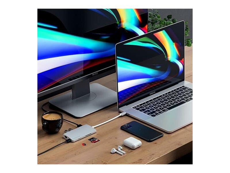 Satechi Aluminum Multi-Port Adapter V2 Dock - Silver