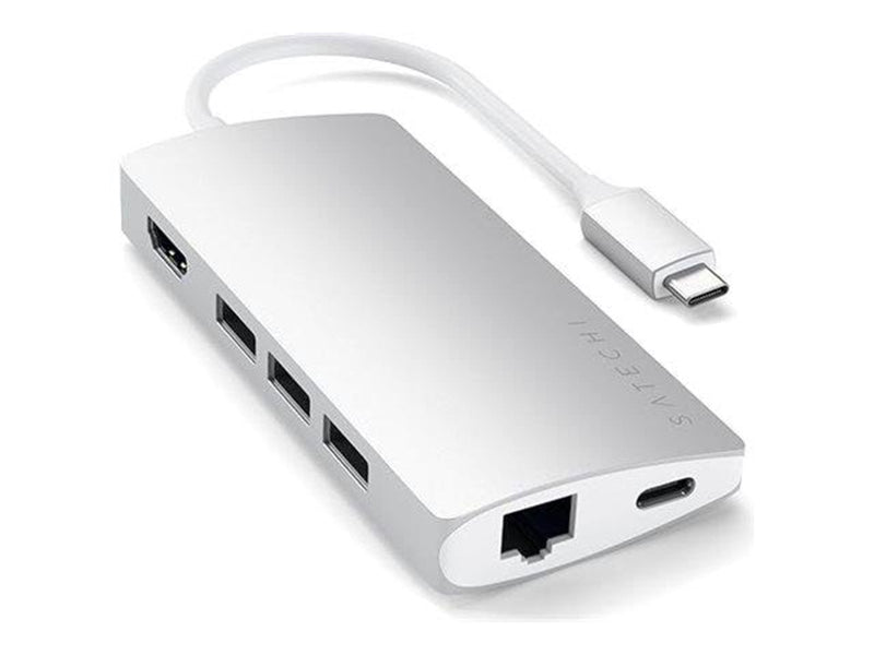 Satechi Aluminum Multi-Port Adapter V2 Dock - Silver
