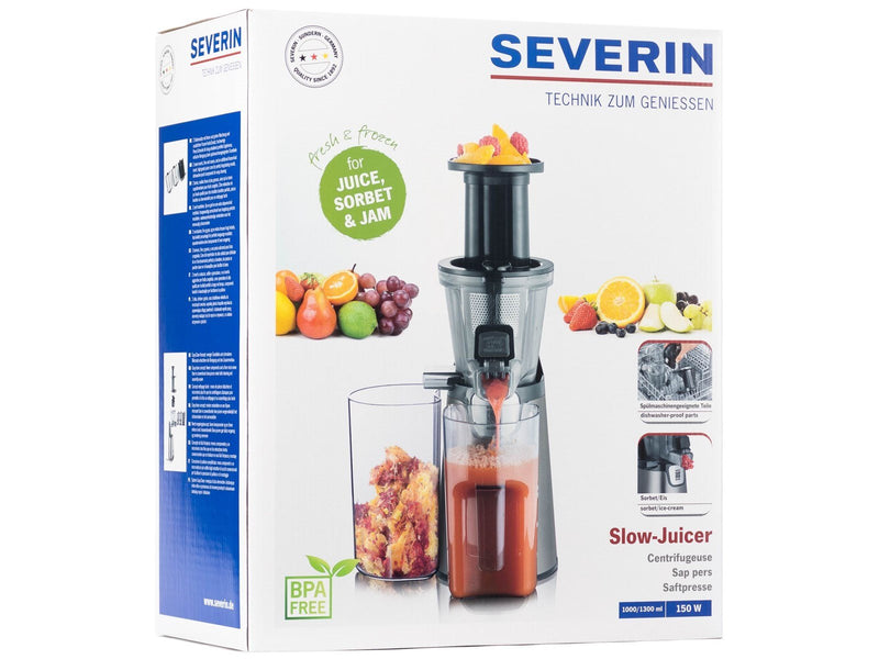 SEVERIN ES 3571 - saftpresser - metalgrå/sort