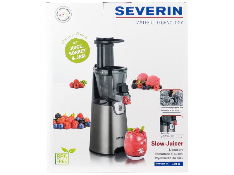 SEVERIN ES 3571 - saftpresser - metalgrå/sort