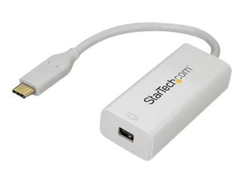 StarTech.com USB-C to Mini DisplayPort Adapter - 4K 60Hz - ekstern videoadapter - hvid