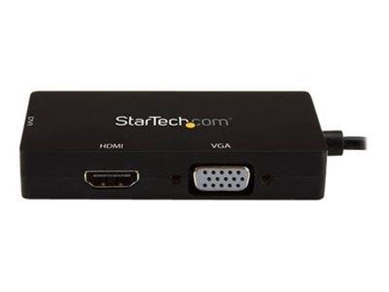 StarTech.com USB-C Multiport Adapter - 3-in-1 USB C to HDMI DVI or VGA - ekstern videoadapter
