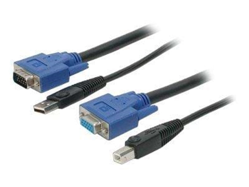 StarTech.com 2-in-1 USB KVM Kabel - Tastatur / Video / Mouse / USB Kabel