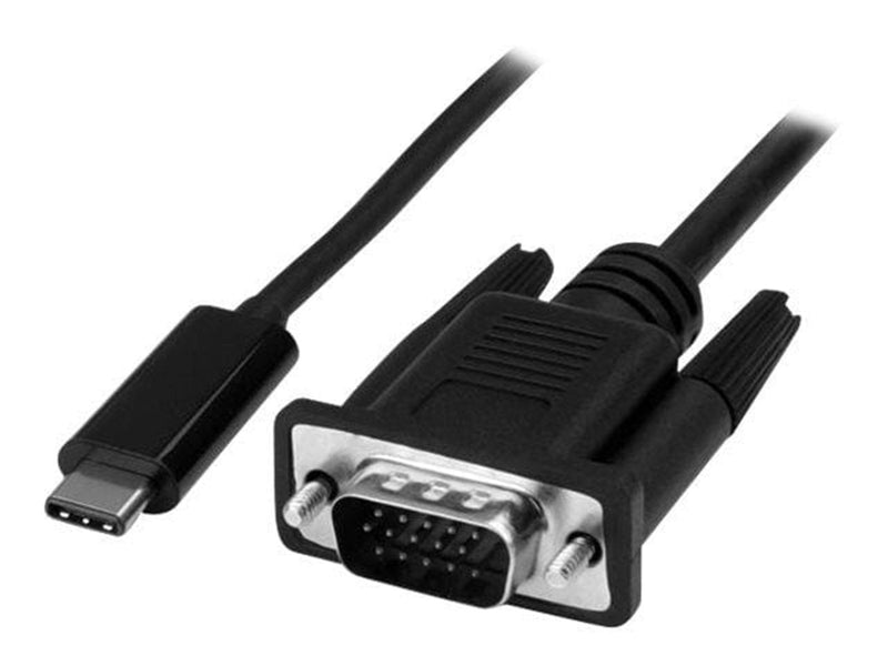 StarTech.com USB-C to VGA Adapter - ekstern videoadapter - sort