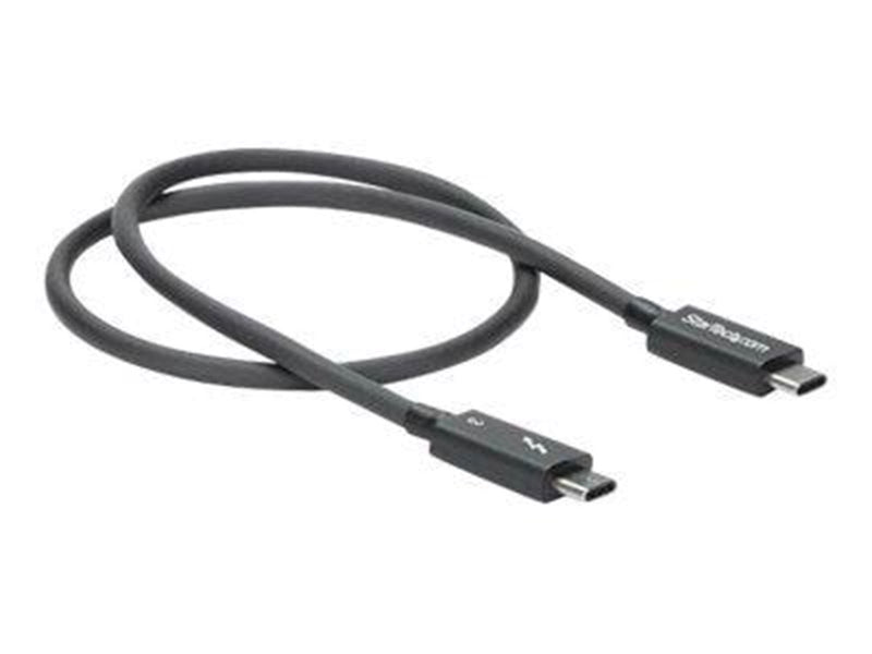 StarTech.com Thunderbolt 3 (40Gbps) USB C Cable - Black - 50cm