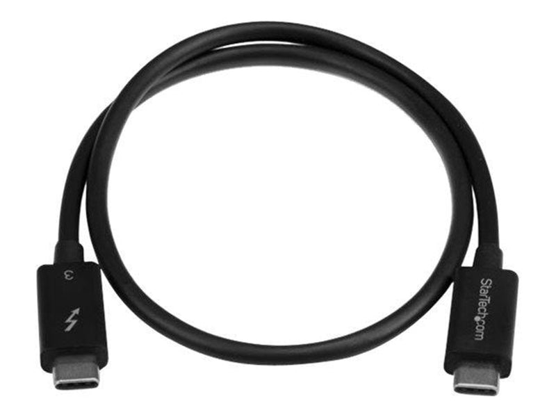 StarTech.com Thunderbolt 3 (40Gbps) USB C Cable - Black - 50cm