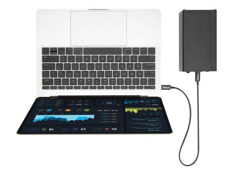 StarTech.com Thunderbolt 3 (40Gbps) USB C Cable - Black - 50cm