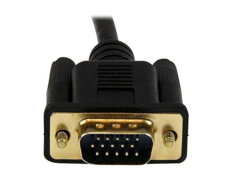 StarTech.com 6ft HDMI to VGA active converter cable HDMI to VGA adapter - video transformer - sort