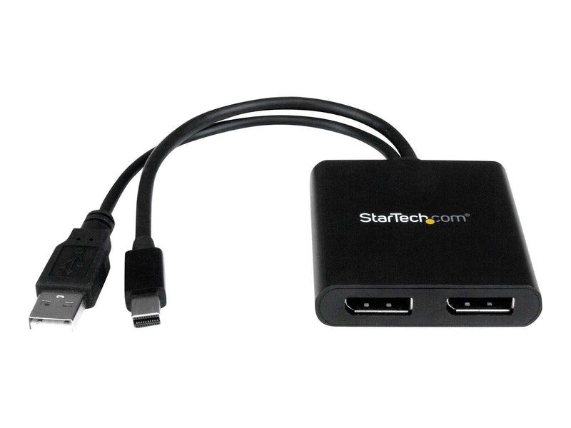 StarTech.com Mini DisplayPort to DP Multi Monitor Splitter - 2-Port MST Hub - videosplitter - 2 porte