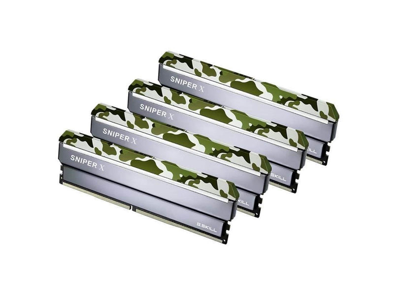 G.Skill Sniper X DDR4-3000 - 32GB - CL16 - Quad Channel (4 pcs) - Intel XMP - Silber