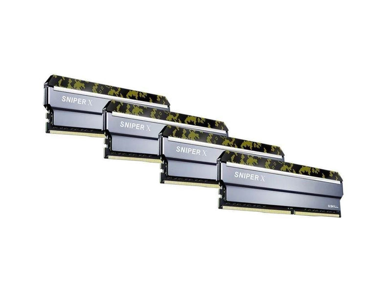 G.Skill Sniper X DDR4-3000 - 32GB - CL16 - Quad Channel (4 pcs) - Intel XMP - Silber