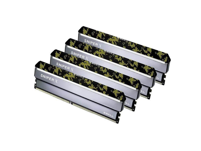 G.Skill Sniper X DDR4-3000 - 32GB - CL16 - Quad Channel (4 pcs) - Intel XMP - Silber