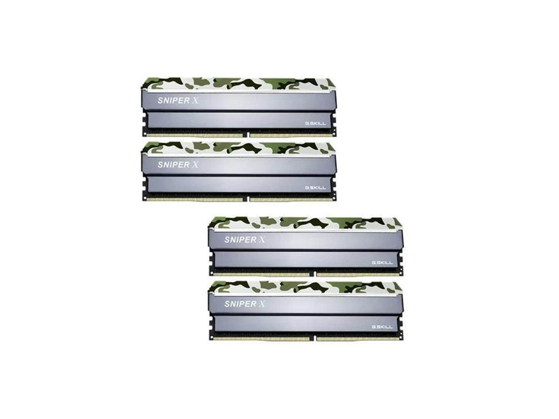 G.Skill Sniper X DDR4-2400 - 64GB - CL17 - Quad Channel (4 pcs) - Intel XMP - Silber