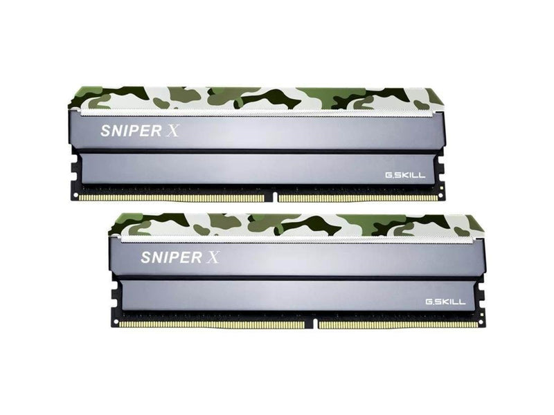 G.Skill Sniper X DDR4-3000 - 16GB - CL16 - Dual Channel (2 pcs) - Intel XMP - Silber