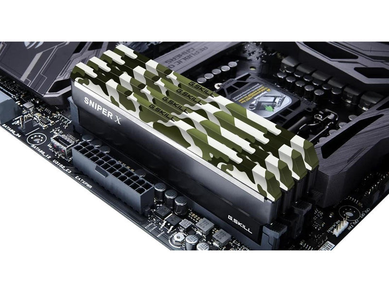 G.Skill Sniper X DDR4-3000 - 16GB - CL16 - Dual Channel (2 pcs) - Intel XMP - Silber