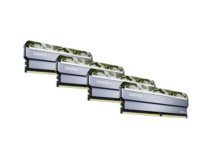 G.Skill Sniper X DDR4-2400 - 32GB - CL17 - Quad Channel (4 pcs) - Intel XMP - Silber