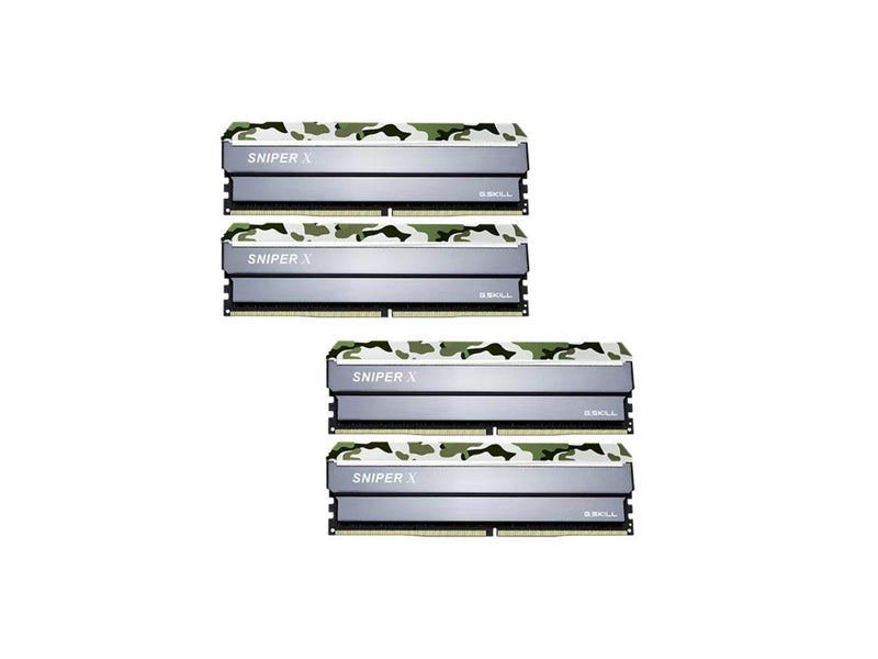 G.Skill Sniper X DDR4-2400 - 32GB - CL17 - Quad Channel (4 pcs) - Intel XMP - Silber