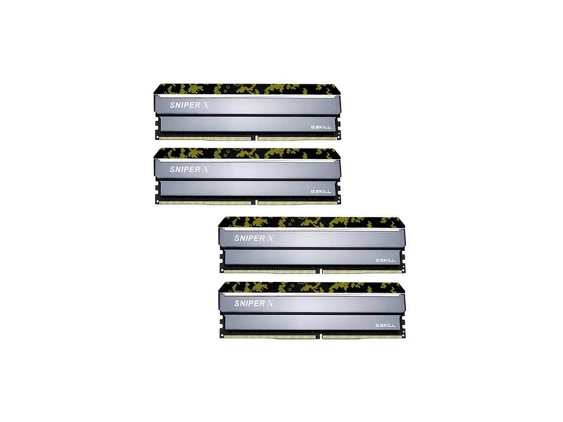 G.Skill Sniper X DDR4-2400 - 32GB - CL17 - Quad Channel (4 pcs) - Intel XMP - Silber