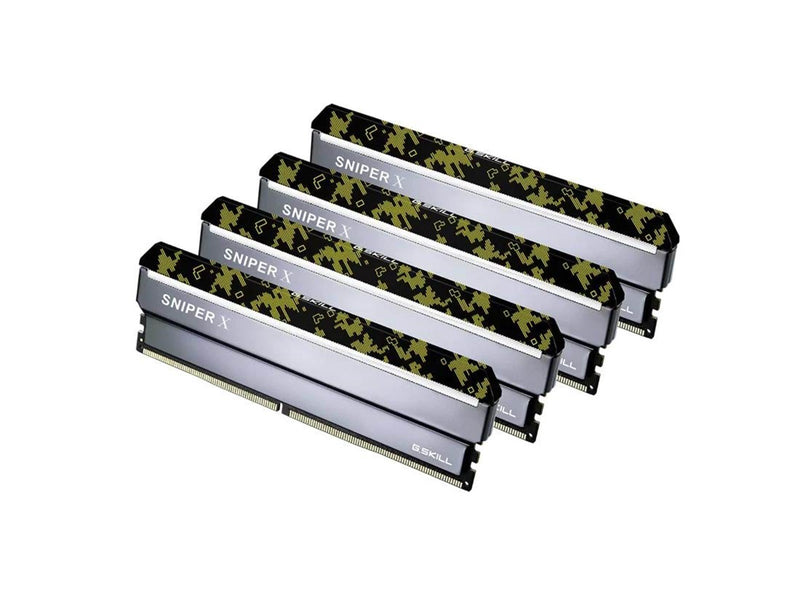 G.Skill Sniper X DDR4-2400 - 32GB - CL17 - Quad Channel (4 pcs) - Intel XMP - Silber