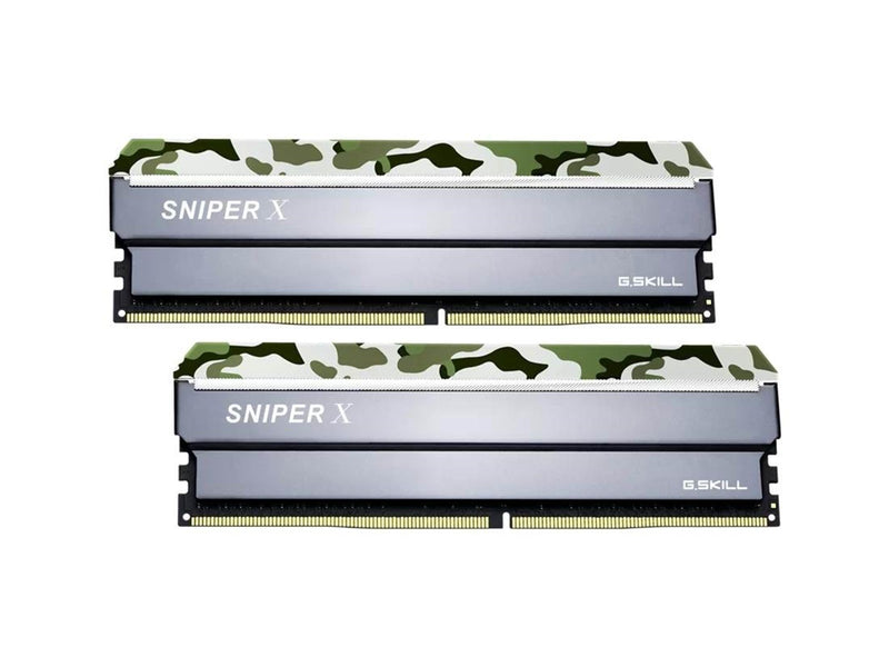 G.Skill Sniper X DDR4-2400 - 16GB - CL17 - Dual Channel (2 pcs) - Intel XMP - Silber