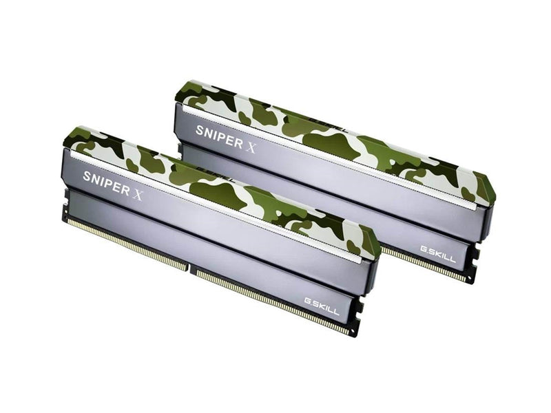 G.Skill Sniper X DDR4-2400 - 16GB - CL17 - Dual Channel (2 pcs) - Intel XMP - Silber