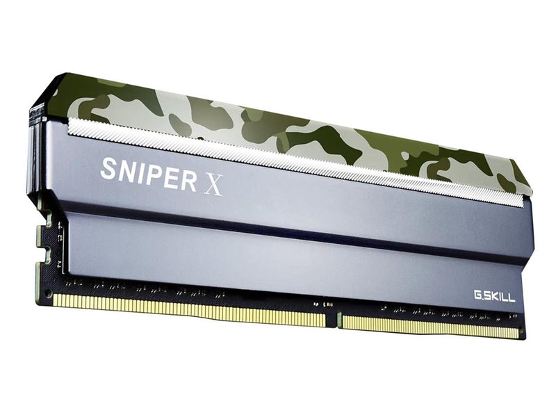 G.Skill Sniper X DDR4-2400 - 16GB - CL17 - Dual Channel (2 pcs) - Intel XMP - Silber