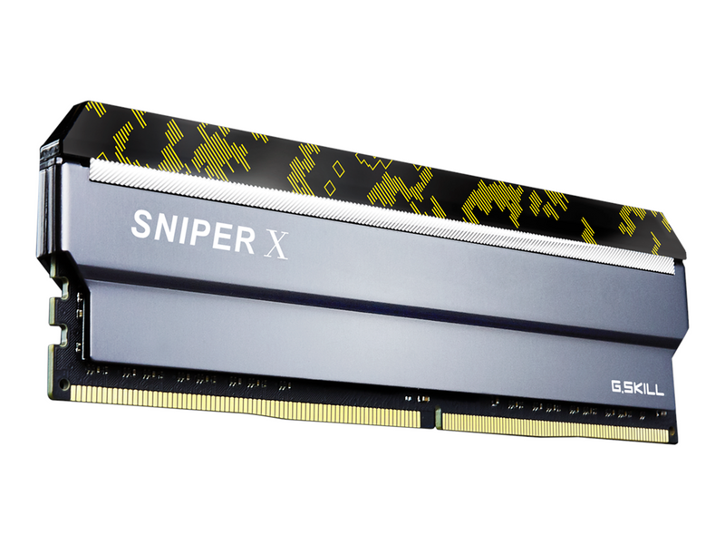 G.Skill Sniper X DDR4-2400 - 16GB - CL17 - Dual Channel (2 pcs) - Intel XMP - Silber