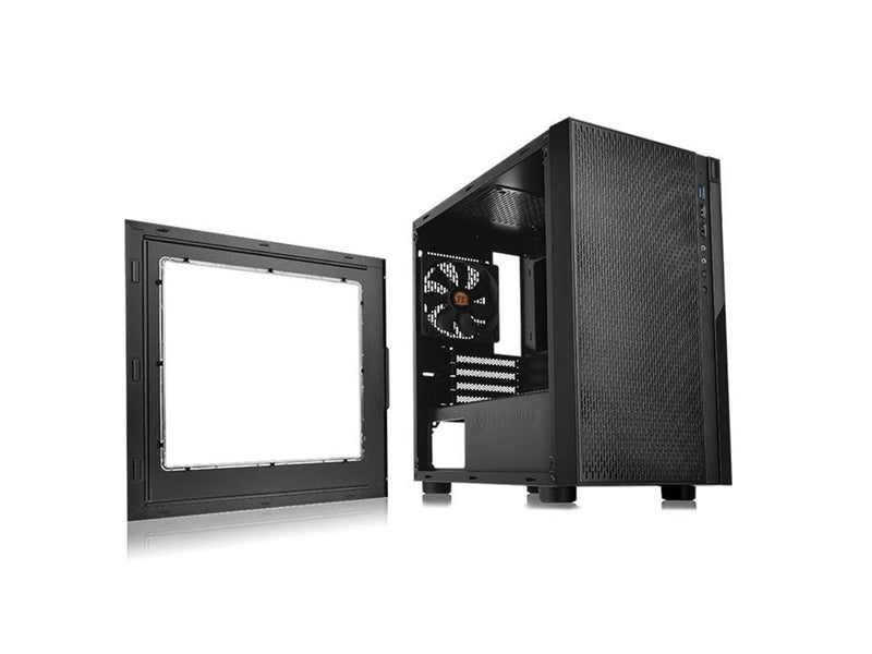 Thermaltake Versa H18 Window - Gehäuse - Minitower - Schwarz