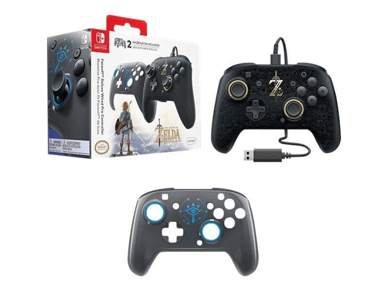 PDP Faceoff Deluxe Wired Pro - Breath of Wild Edition - Wired Controller - Nintendo Switch