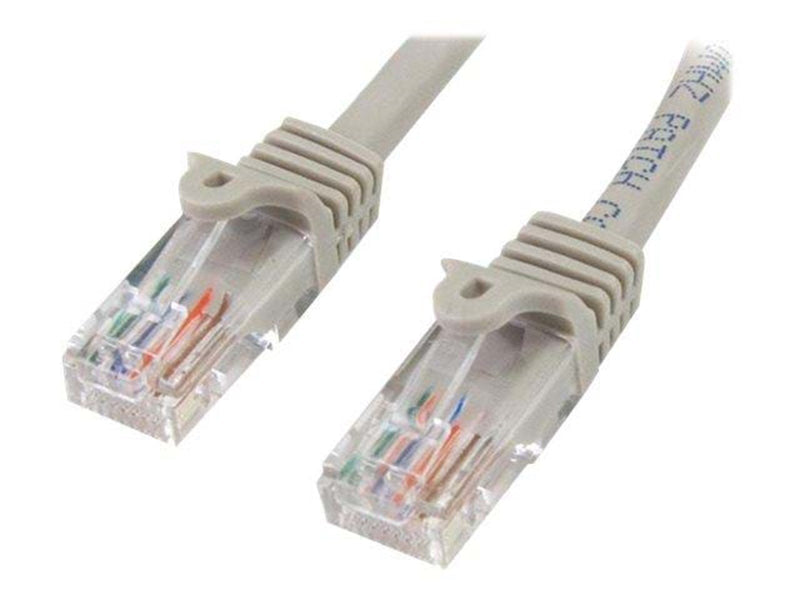 StarTech.com 5m Grey Cat5e / Cat 5 Snagless Patch Cable 5 m - patchkabel - 5 m - grå - Grau - 5 meter