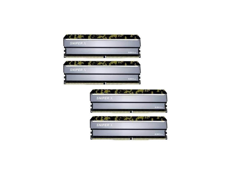 G.Skill Sniper X DDR4-3200 - 64GB - CL16 - Quad Channel (4 pcs) - Intel XMP - Silber