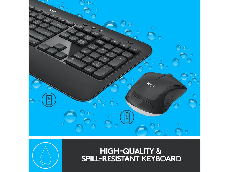 Logitech MK540 Advanded Wireless Combo - US - Tastatur & Maus Set - Englisch - US - Schwarz
