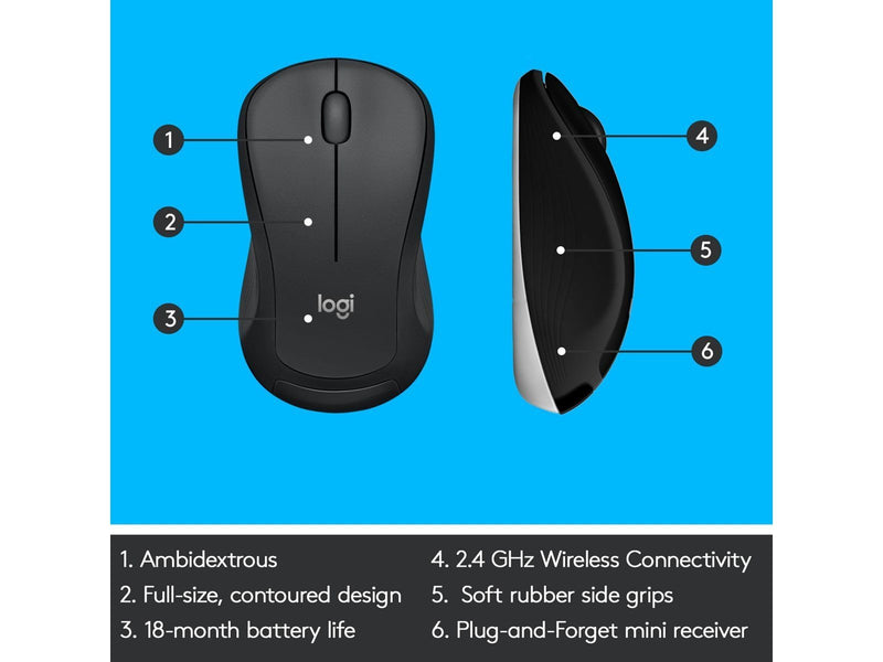 Logitech MK540 Advanded Wireless Combo - US - Tastatur & Maus Set - Englisch - US - Schwarz