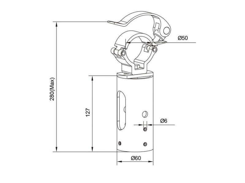 Multibrackets M Pro Series - Truss Clamp 30 kg