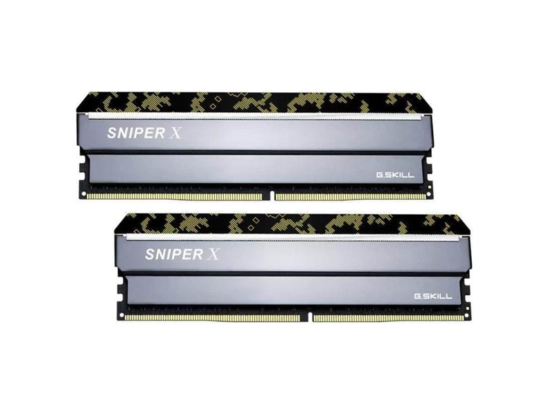 G.Skill Sniper X DDR4-3200 - 32GB - CL16 - Dual Channel (2 pcs) - Intel XMP - Silber