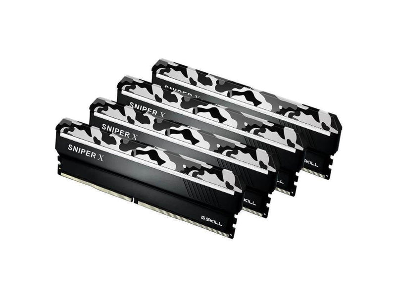 G.Skill Sniper X DDR4-3200 - 32GB - CL16 - Quad Channel (4 pcs) - Intel XMP - Schwarz