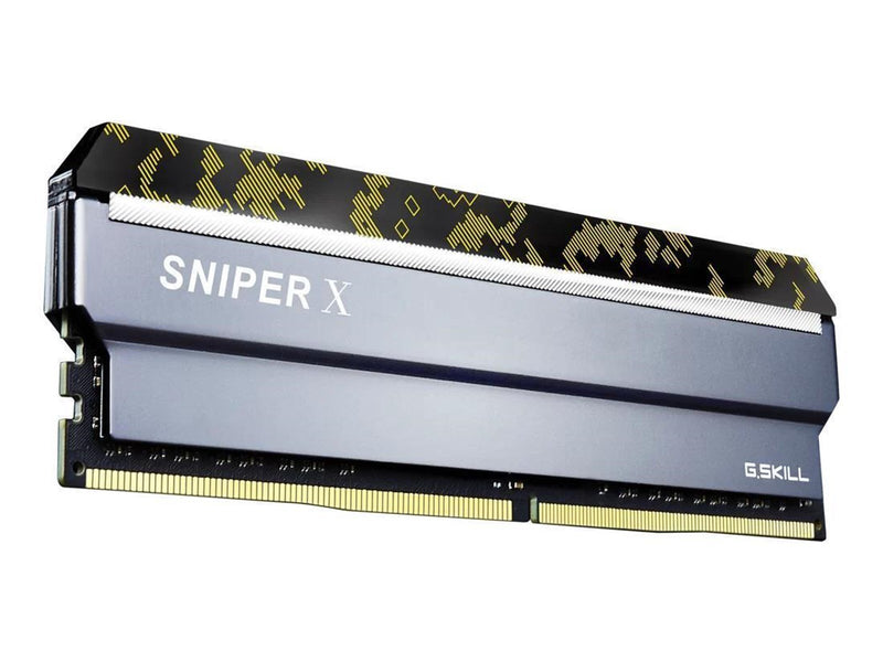 G.Skill Sniper X DDR4-3200 - 32GB - CL16 - Quad Channel (4 pcs) - Intel XMP - Silber