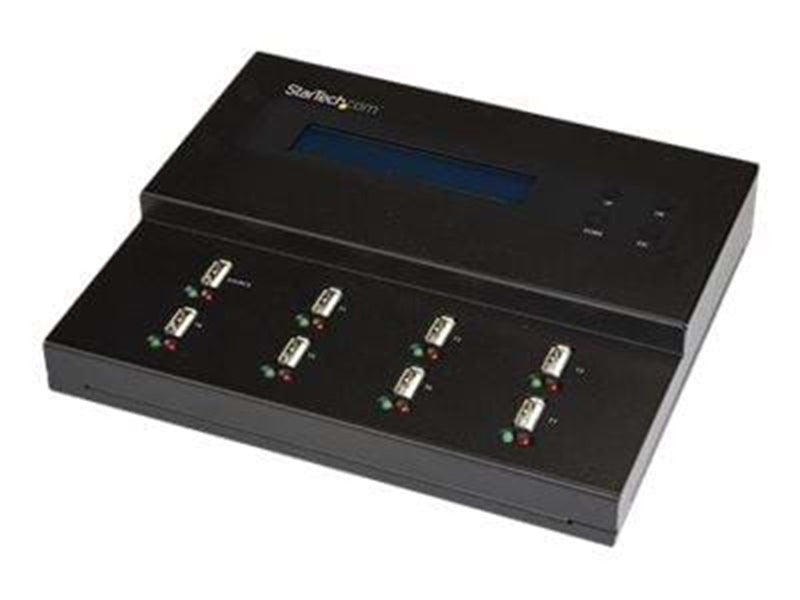 StarTech.com USBDUPE17 / Standalone 1 to 7 USB Thumb Drive Duplicator and Eraser Multiple USB Flash Drive Copier System and File