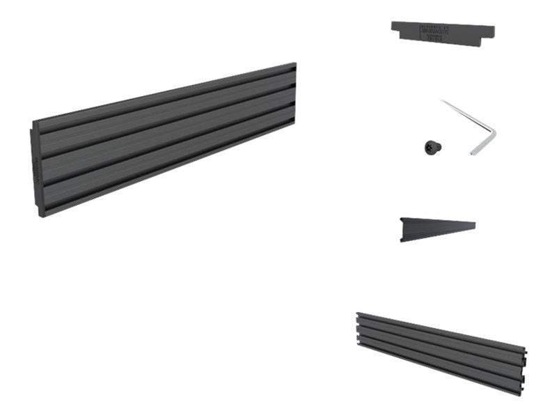 Multibrackets M Pro Series - Single Screen Rail 48cm Black 30 kg