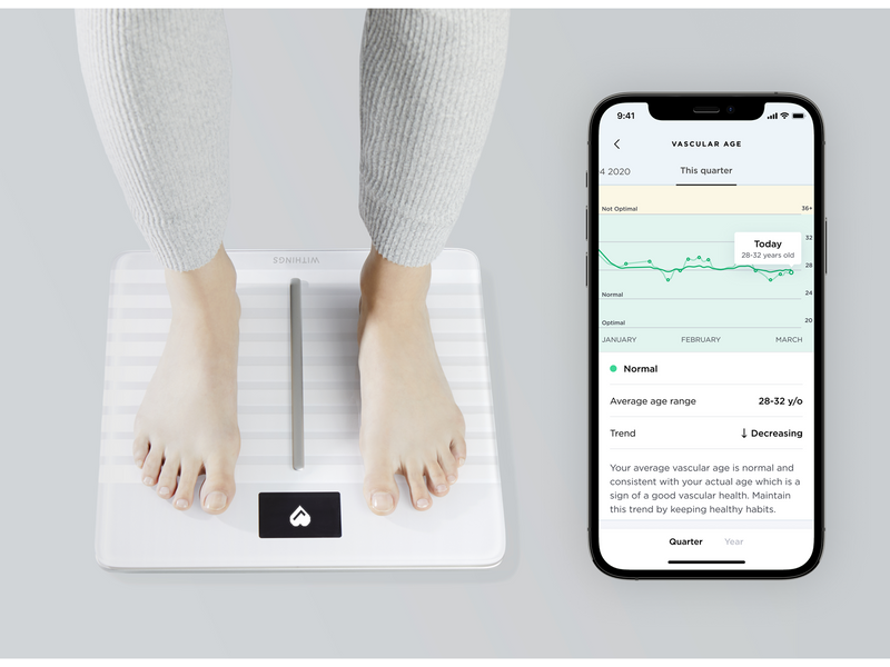Withings Analysewaage Body Cardio V2 - White