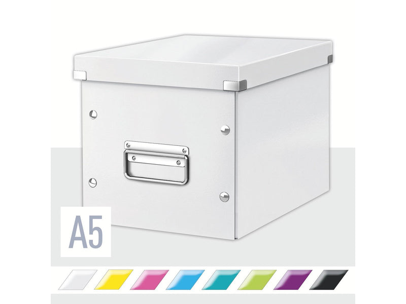 Leitz  Click & Store WOW Aufbewahrungs- und Transportbox Cube Mittel Weiß