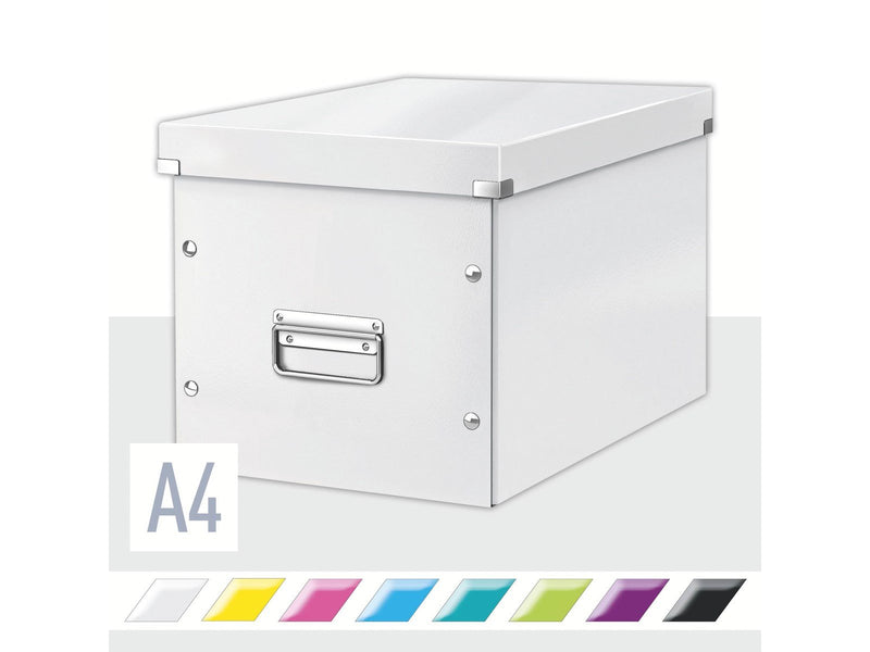 Leitz  Click & Store WOW Aufbewahrungs- und Transportbox Cube Groß Weiß