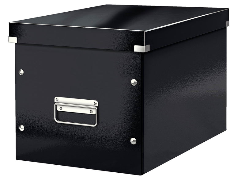 Leitz  Click & Store WOW Aufbewahrungs- und Transportbox Cube Groß Schwarz