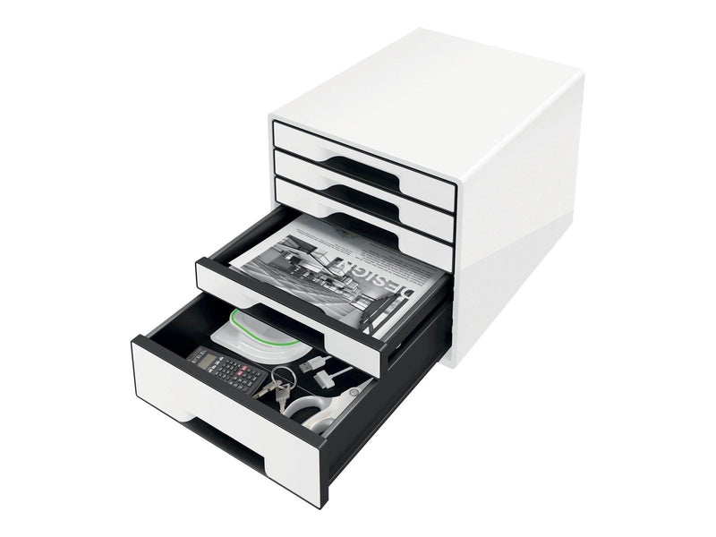 Leitz  WOW CUBE Schubladenbox Schwarz
