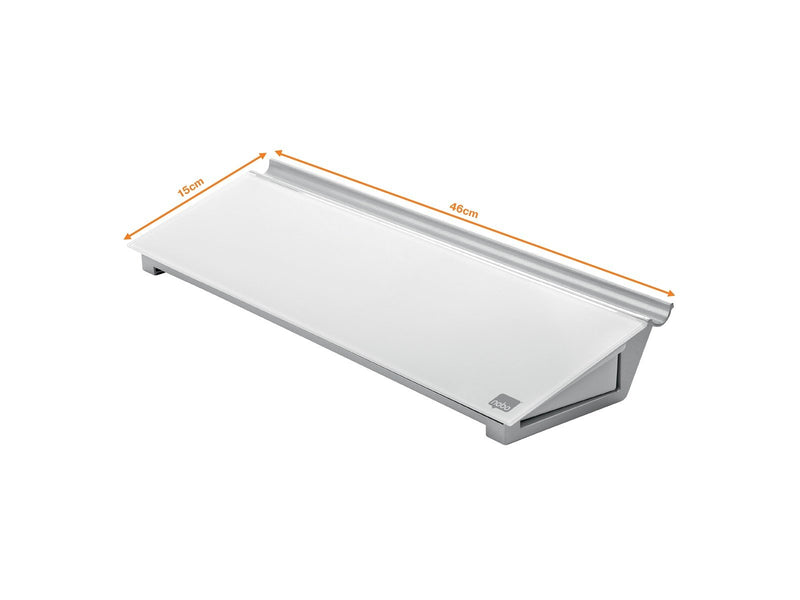 Nobo NOBO Schreibtisch-Whiteboard aus Glas, weiß