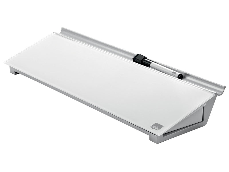 Nobo NOBO Schreibtisch-Whiteboard aus Glas, weiß