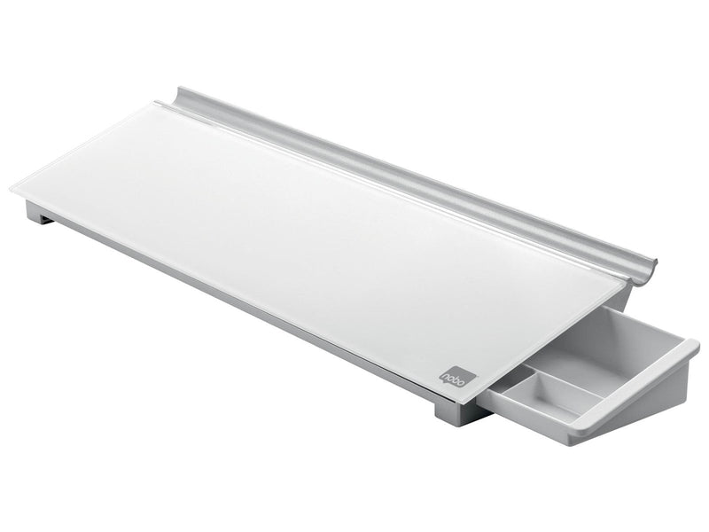 Nobo NOBO Schreibtisch-Whiteboard aus Glas, weiß