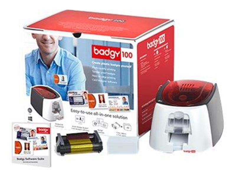 Evolis Badgy 100 Plastikkartendrucker - Farbe - Tinte Sublimation