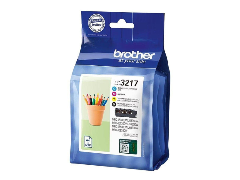 Brother LC 3217 Value 4-Pack Ink Black/Yellow/Cyan/Magenta - Tintenpatrone 4 Farben